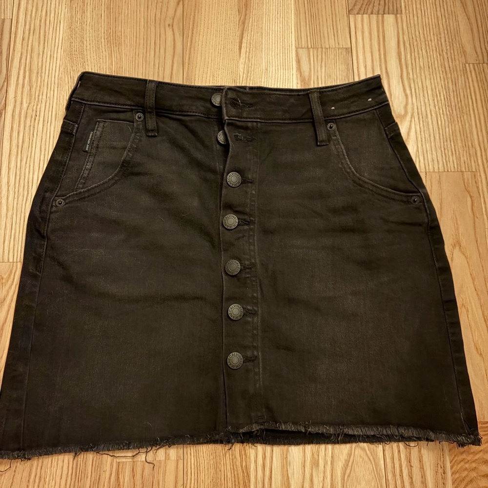 Calvin Klein Jeans Dark Denim Mini Skirt